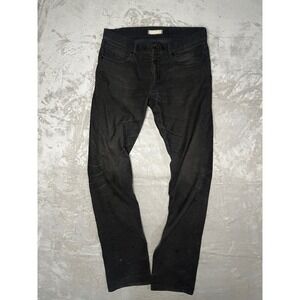 UNIQLO Jeans Men's Black Straight Fit Size 32x34 Denim Pants